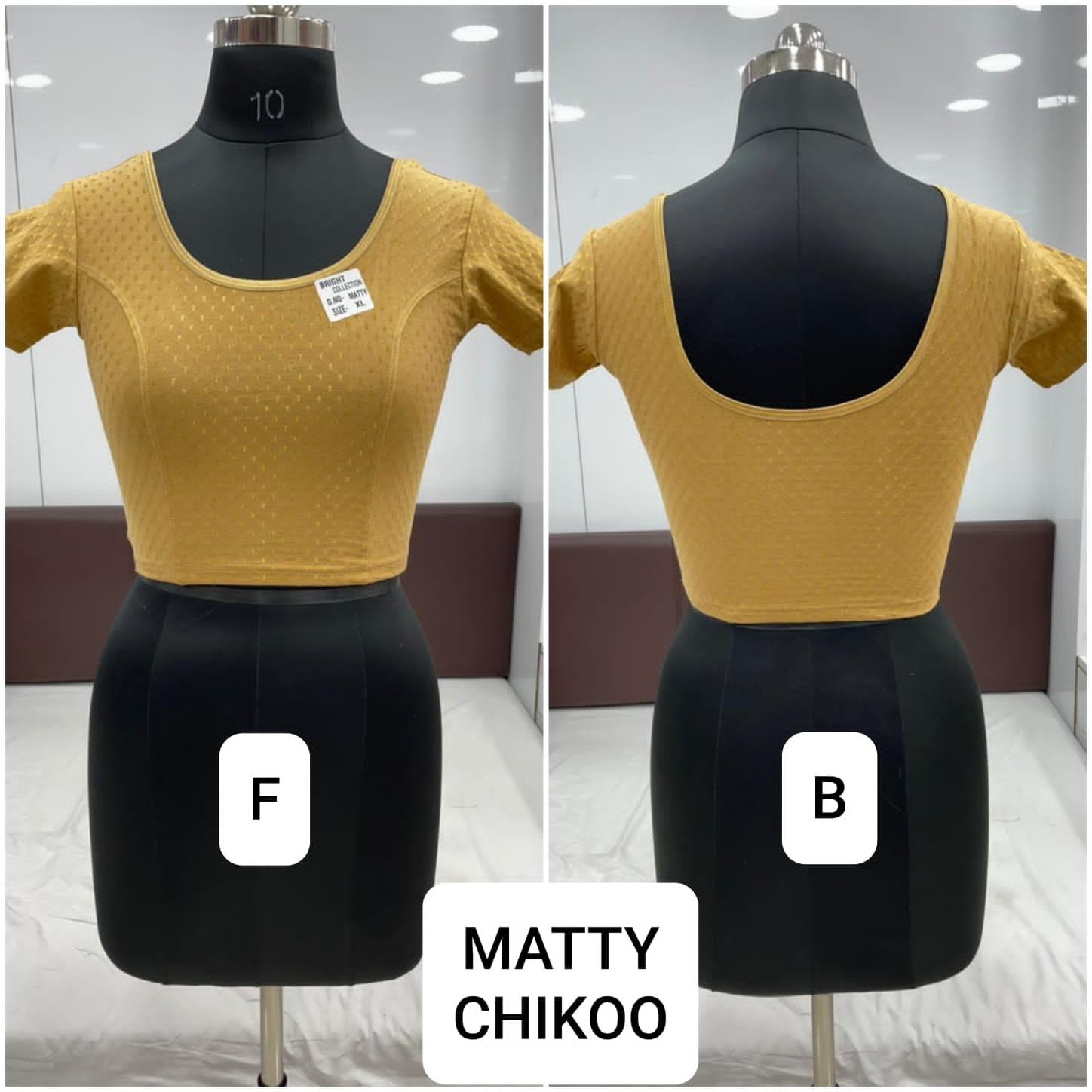 Mustard Stretchable Blouse